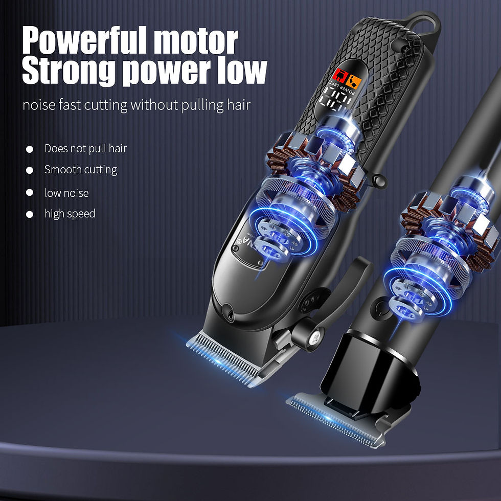 Miniature : hiena Hair Clipper Kit for Men Electric Shaver Hair Trimmer Professional Cutting