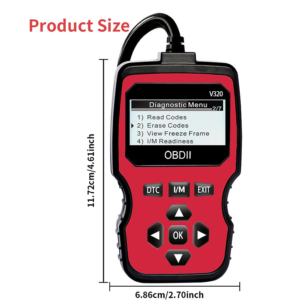 Miniature : Obd2 Diagnostic Scanner Tool - Engine Fault Code Reader for All Cars since 1996,