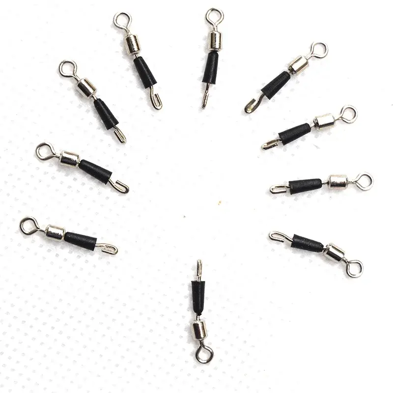 Miniature : 30/50/100PCS Bearing Swivels Ball Bearing Swivel Solid Rings Fishing Connector O