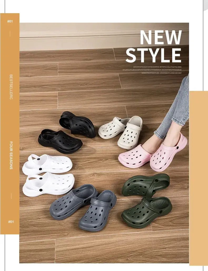 Miniature : Summer Men Clogs Sandals Men's and Women's Leisure Slippers Beach Slides Home Ga