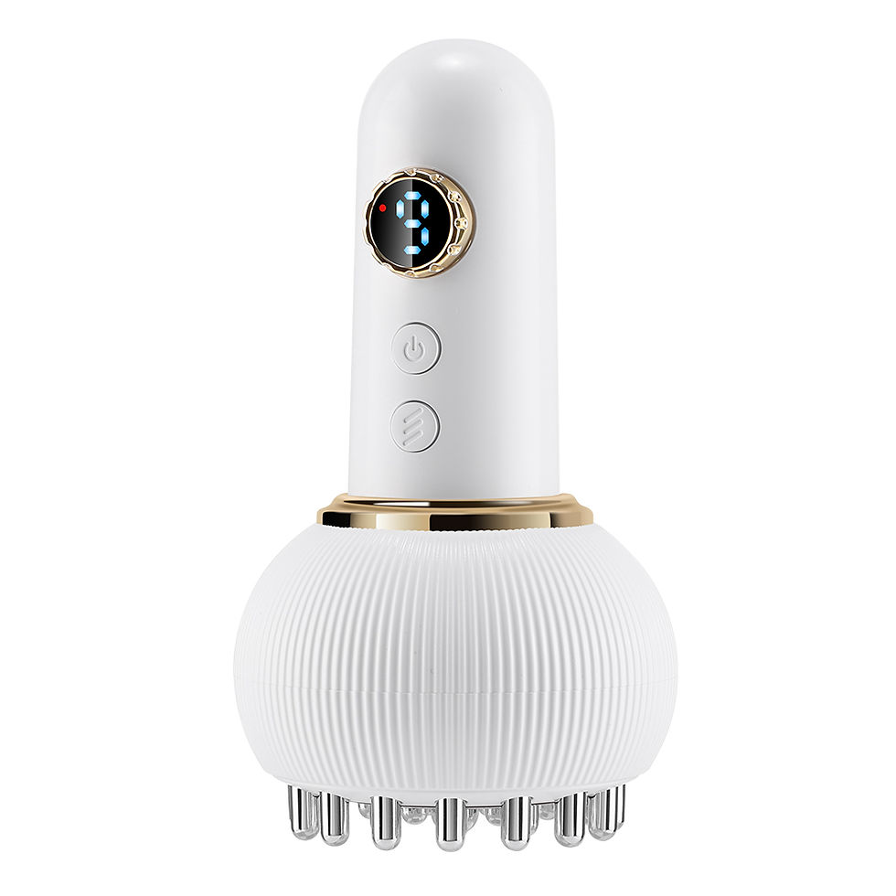 Miniature : Electric Meridian Brush Body Cupping Massager Microcurrent Vibration Hot Compres
