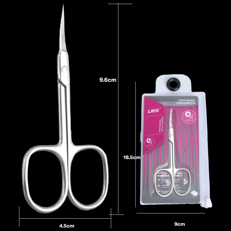 Miniature : Professional Russian Manicure Scissors Cuticle Regrowth Cut Curved Tip Nail Pedi