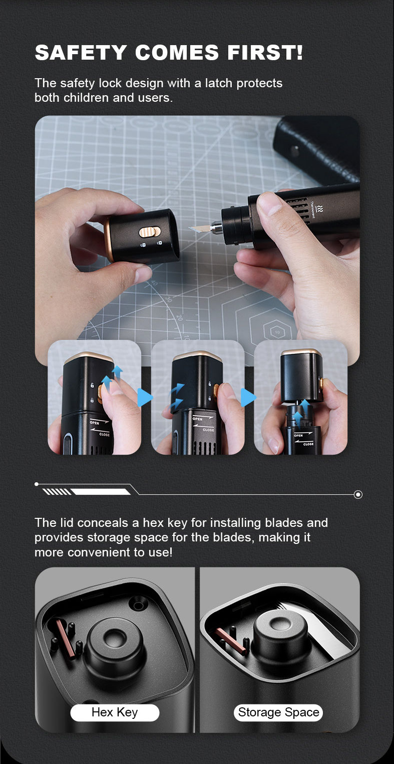 Miniature : Jakemy JM-Y10 PRO Ultrasonic Cutting Knife Overheat Protection DIY Electric Cutt