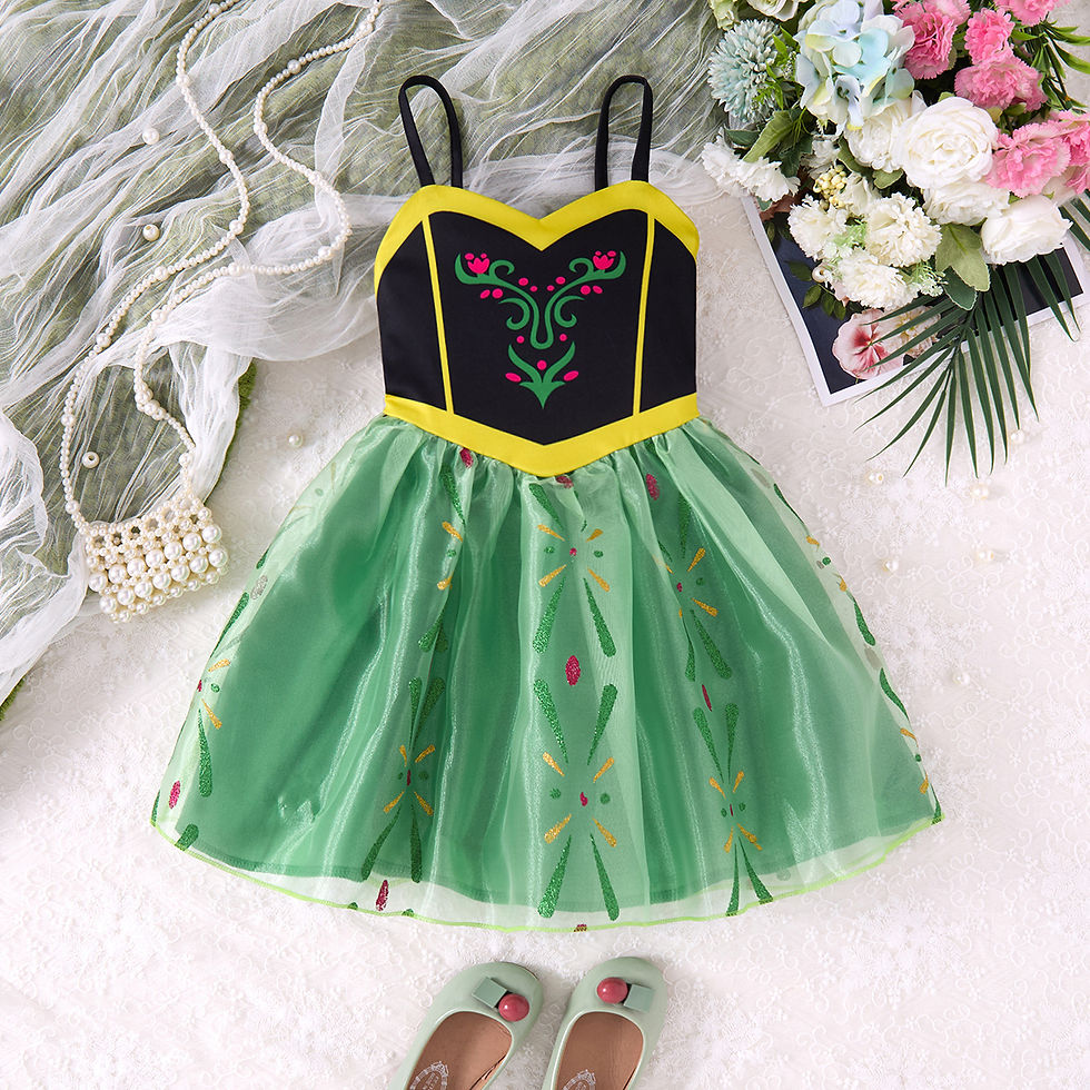 Miniature : 2025 Summer Children's Casual Skirt Princess Costume Moana Girls Dress Princess 