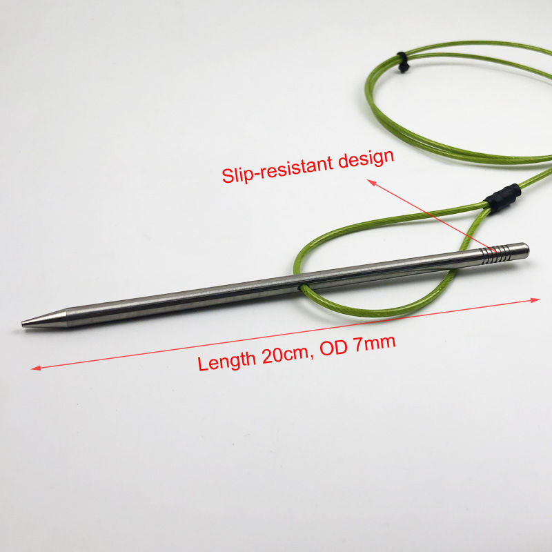 Miniature : Saltwater Resistant Spearfishing Fish Stringer 304 Stainless Steel Needle Hook w
