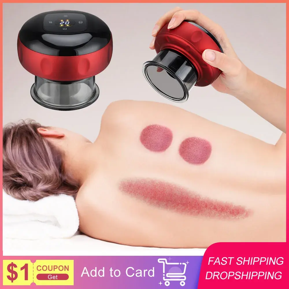 Intelligent Vacuum Cupping Massage Device Electric Heating Scraping Suction Cups