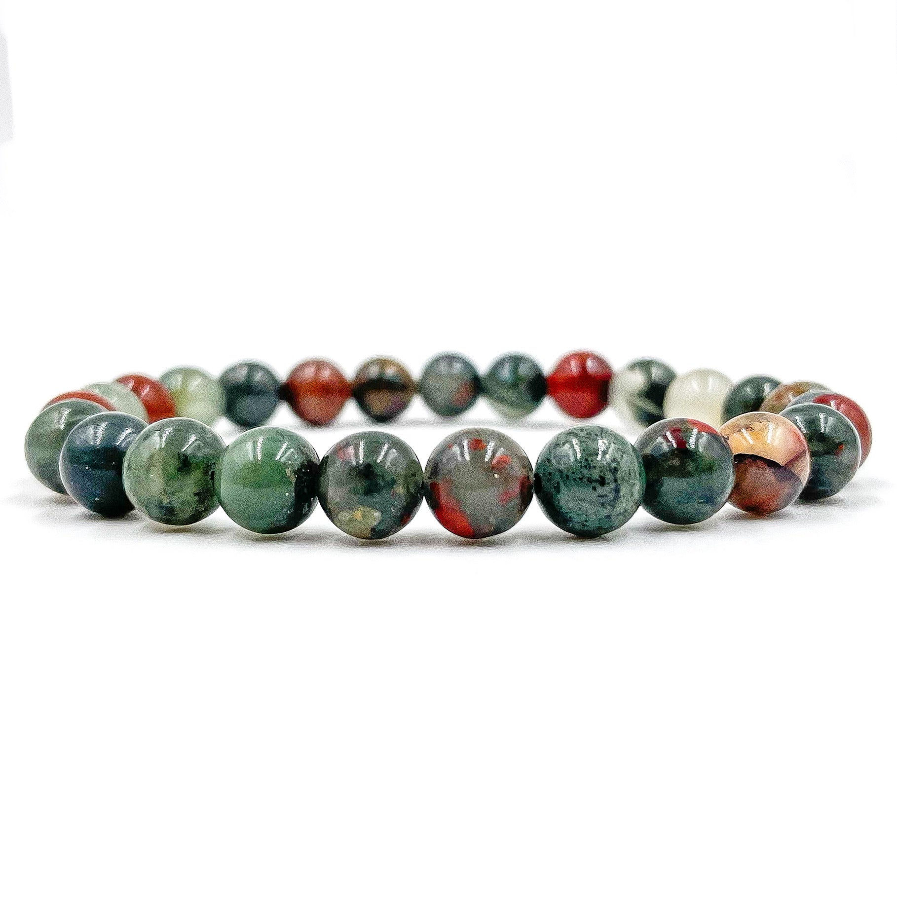 Union - Bloodstone Gemstone Beaded Bracelet rituel d'élégance 2024