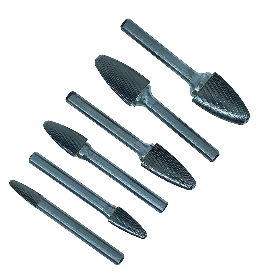 Miniature : F-Type Tree Head Tungsten Carbide Rotary File Drill Face Milling Carving Bit Too