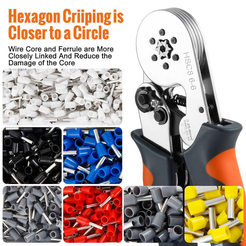 Miniature : Ferrule Crimping Tool HSC8 6-4/6-6 Electrical Crimper Plier For Wire End Crimp T
