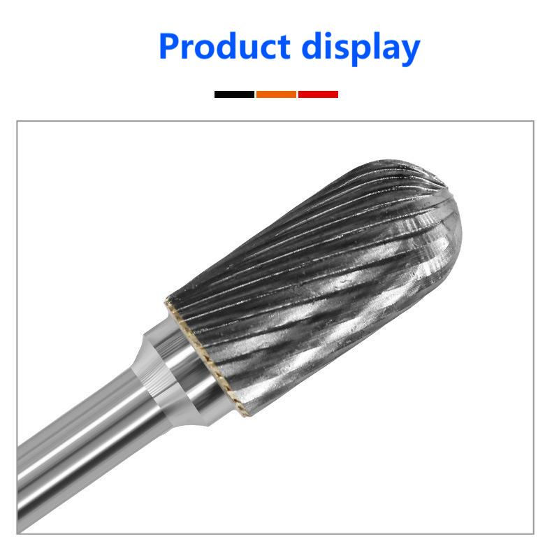 Miniature : 6mm C/CX Type Head Tungsten Carbide Rotary File Tool Point Burr Grinder Abrasive