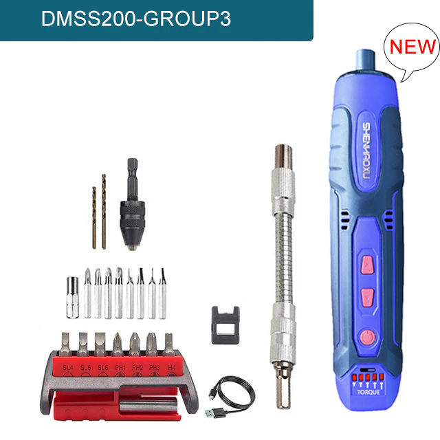 Miniature : Cordless Electric Screwdriver Rechargeable 1300mah Lithium Battery Mini Drill 3.