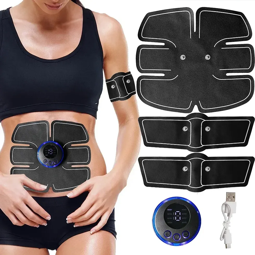 Miniature : Wireless Abs Fitness Trainer Smart EMS Muscle Stimulator Electric Abdominal Trai
