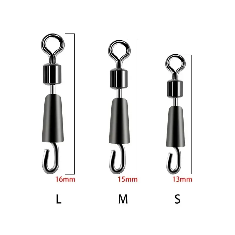 Miniature : 30/50/100PCS Bearing Swivels Ball Bearing Swivel Solid Rings Fishing Connector O