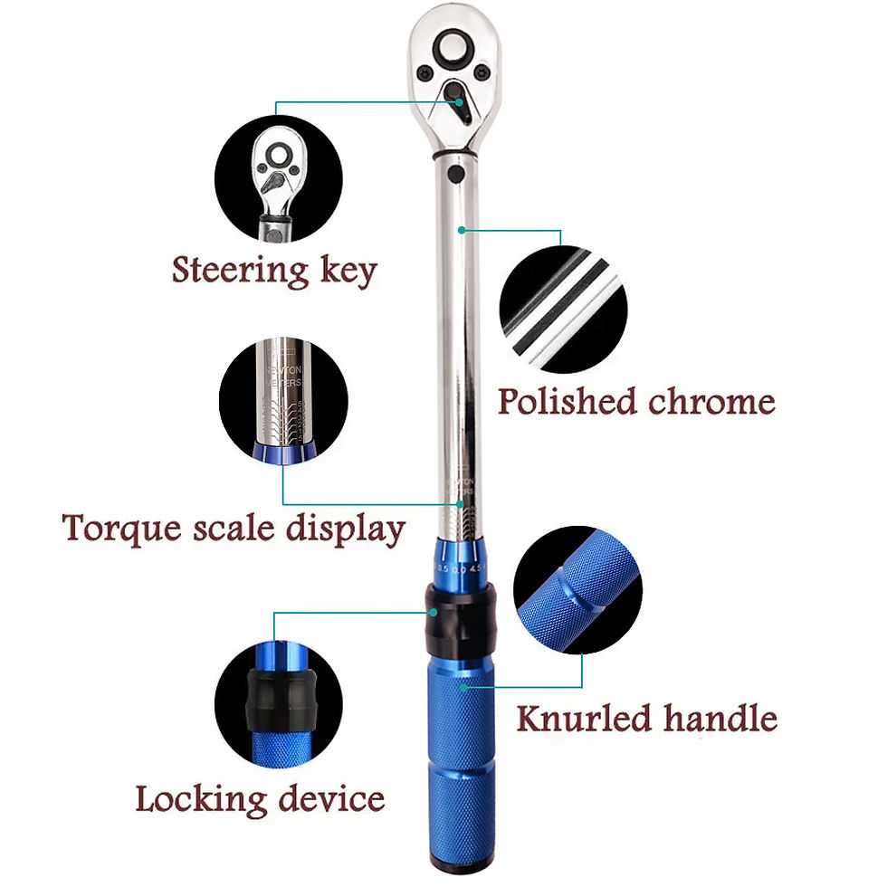 Miniature : 5-60N.m Torque Wrench 3/8 Inch Square Drive Torques Key ±3% High Precision Torq