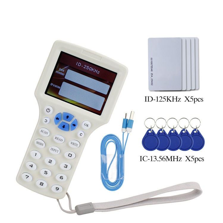 Miniature : NFC Card Copier Duplicator 10-Frequency Programmer Card RFID Reader Writer for E