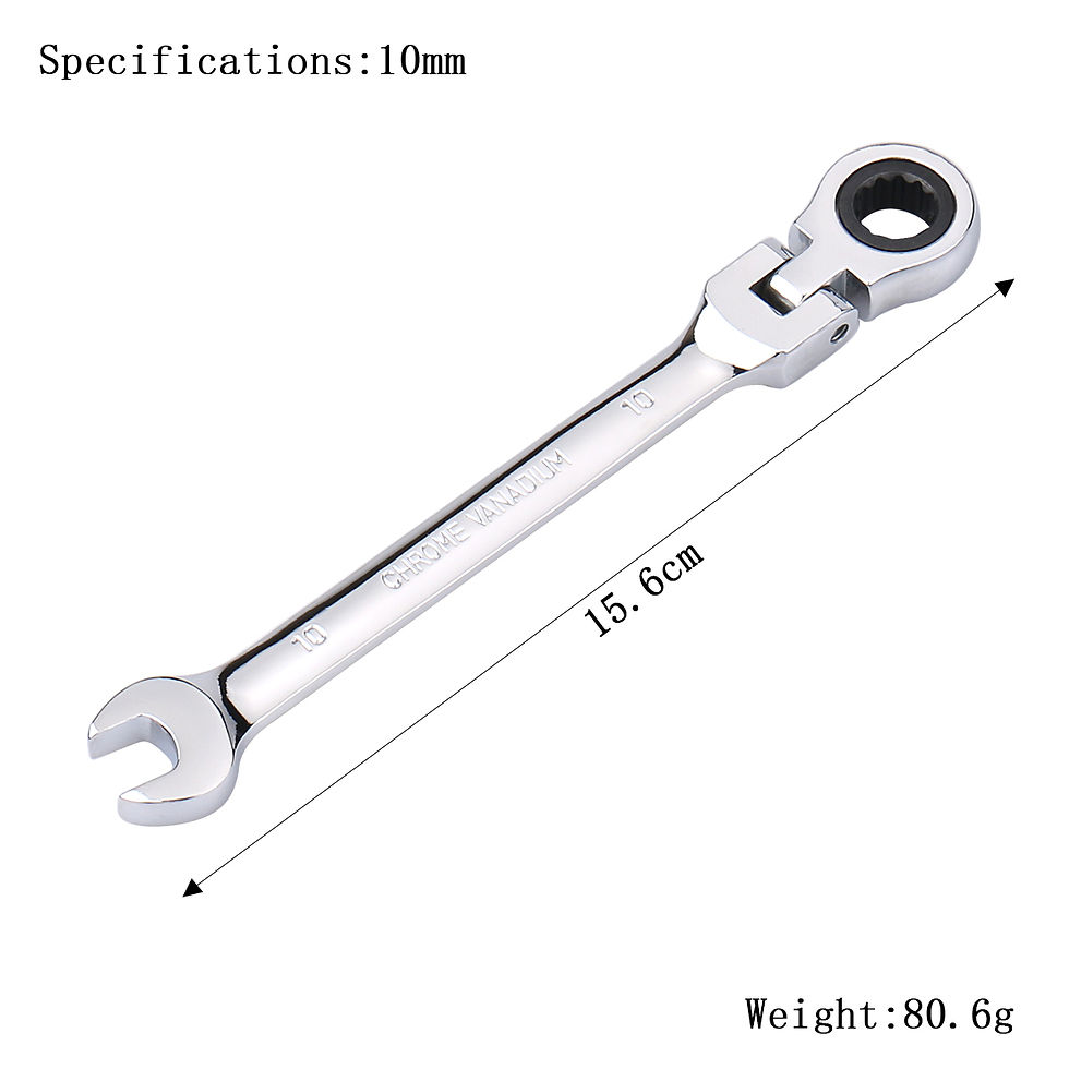 Miniature : Ratchet Wrench of Keys Spanner Set Hand Tool 72-Tooth Ratcheting Flexible Head M