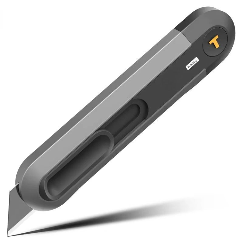 Miniature : New  9mm Safety Knife SK2 Material T Shape Blade ABS Non-slip Handle Self-Lockin