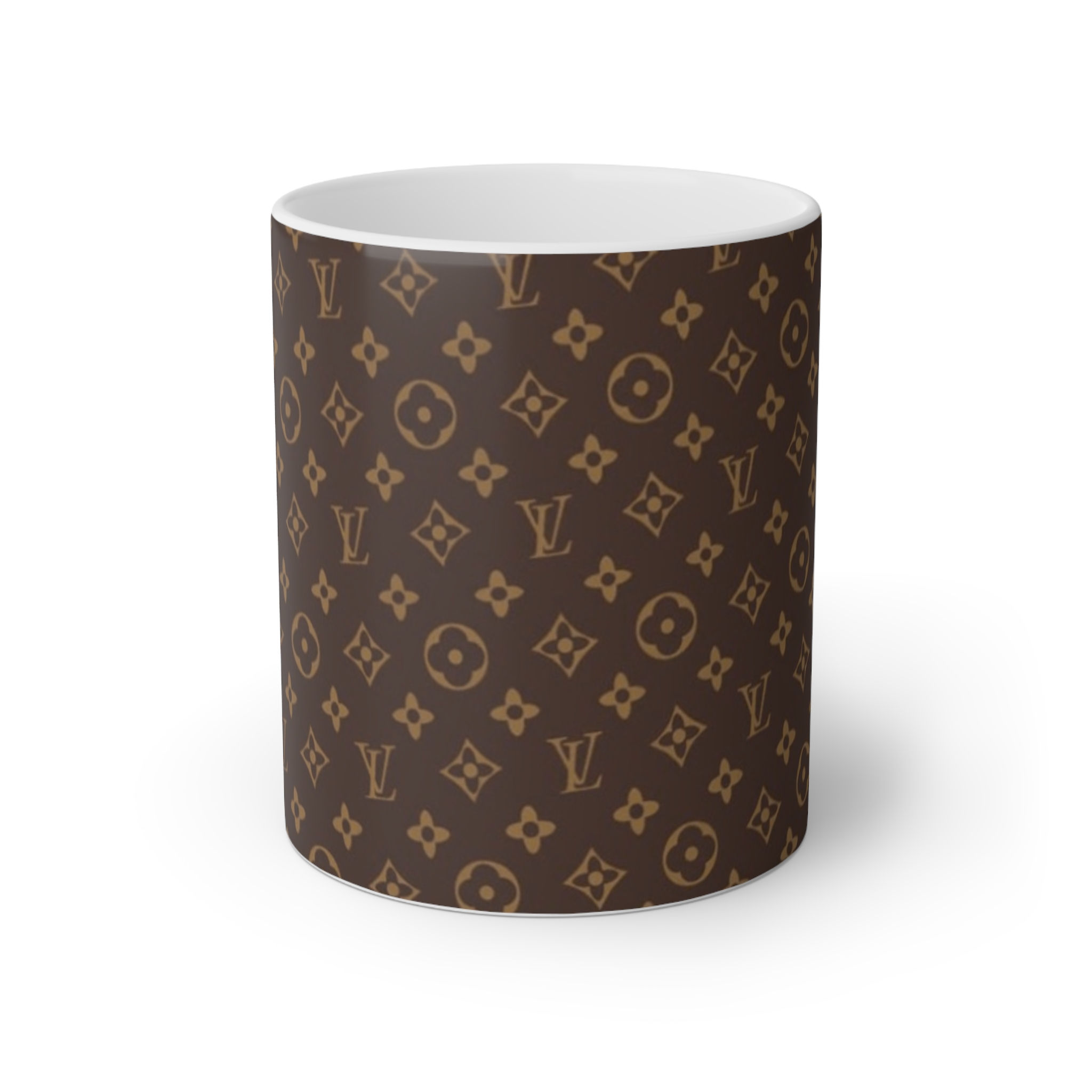 mug inspirée du créateur de luxe louis vuitton , verrerie élégante