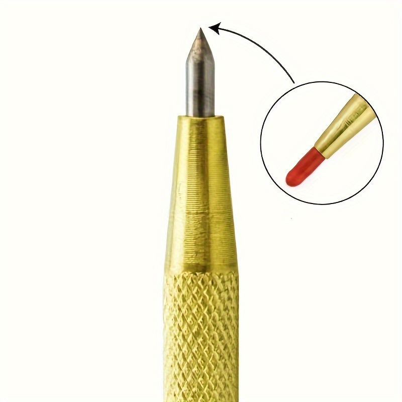 Thumbnail: 2/5Pcs Diamond Nib Titanium Pen, Precision Metalworking and Woodworking Tools fo