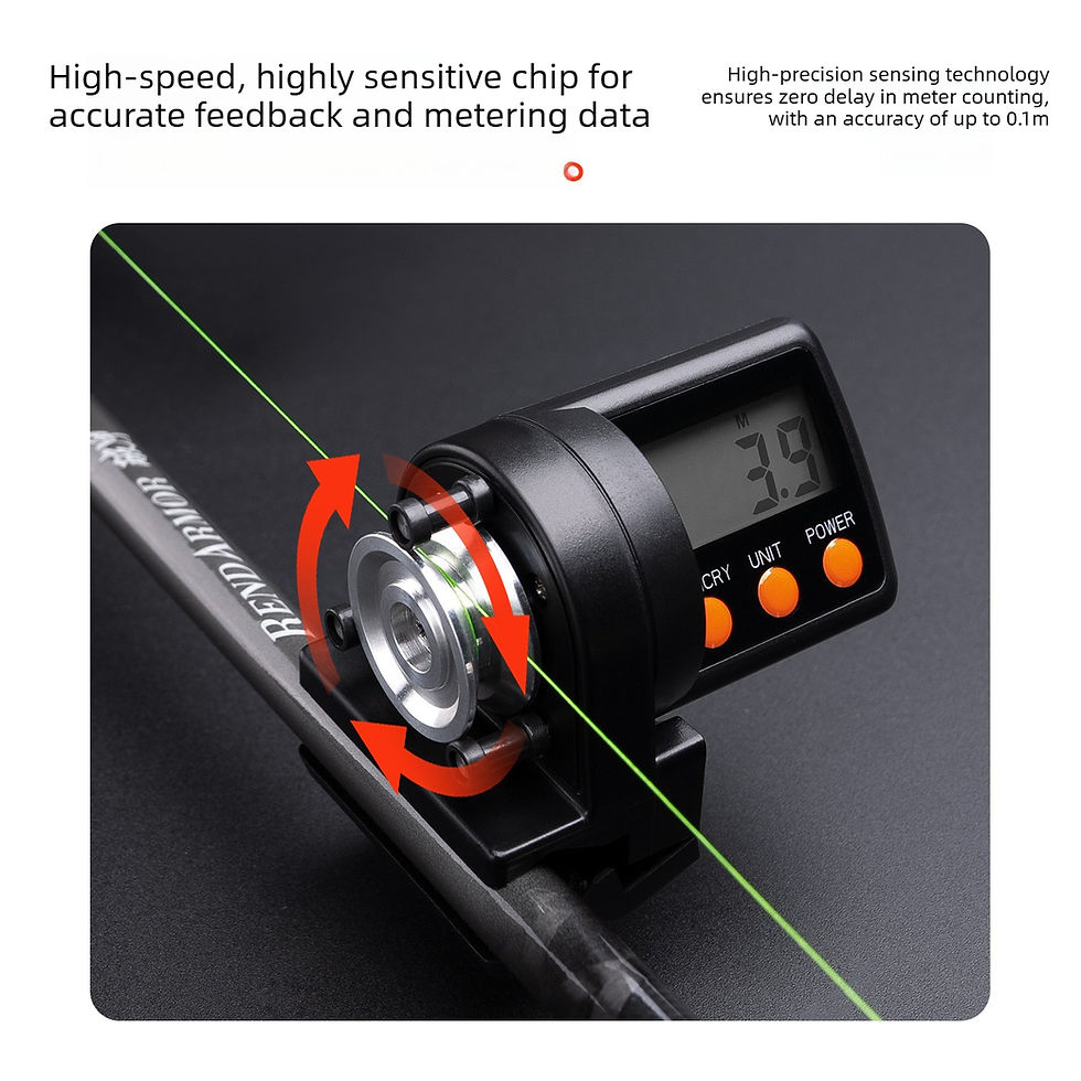 Miniature : 999.9M Digital Display Fishing Line Counter ABS Night Fishing Line Counter Fishi