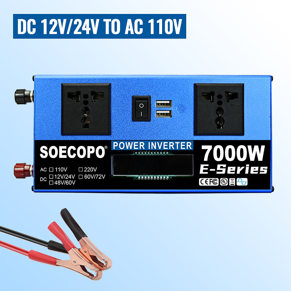 Miniature : Smart Inverter 6000W-10000W DC 12V 24V to AC 110V 60Hz Car Power Converter with 