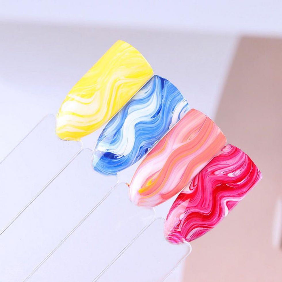 Miniature : UV Gel Gradient Painting Pen Drawing Brush Plastic Handle Manicure Nail Art Tool