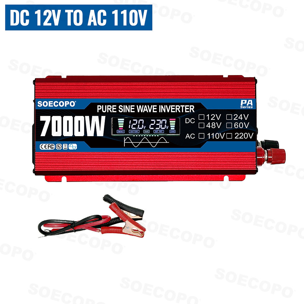 Miniature : Smart Inverter 6000W-10000W DC 12V 24V to AC 110V 60Hz Car Power Converter with 