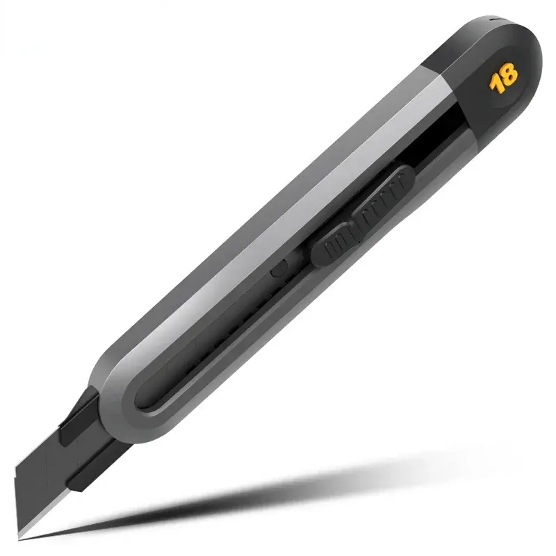 Miniature : New  9mm Safety Knife SK2 Material T Shape Blade ABS Non-slip Handle Self-Lockin