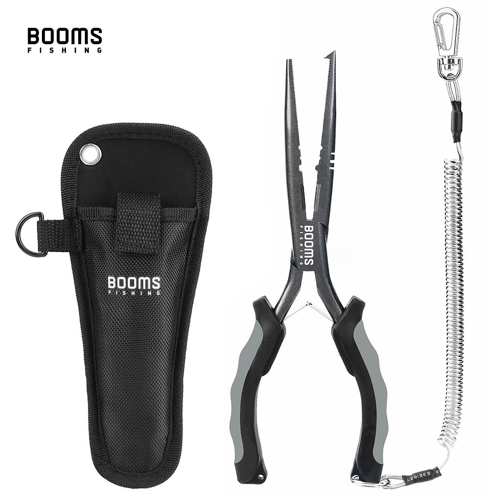 Miniature : Booms Fishing F03 Fisherman's Fishing Pliers 23cm Long Nose Hook Remover Tool St