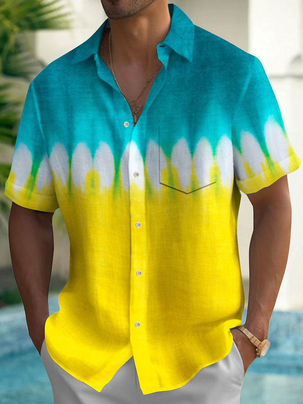 Miniature : New Hawaii Spring/Summer Fashion Leisure Street Walk Tourist Beach Printed Full 