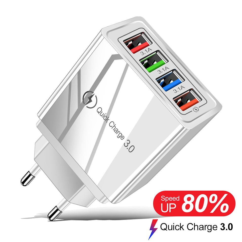 Miniature : EU/US Plug USB Charger Quick Charge 3.0 For Phone Adapter for iPhone 15 Pro Max 