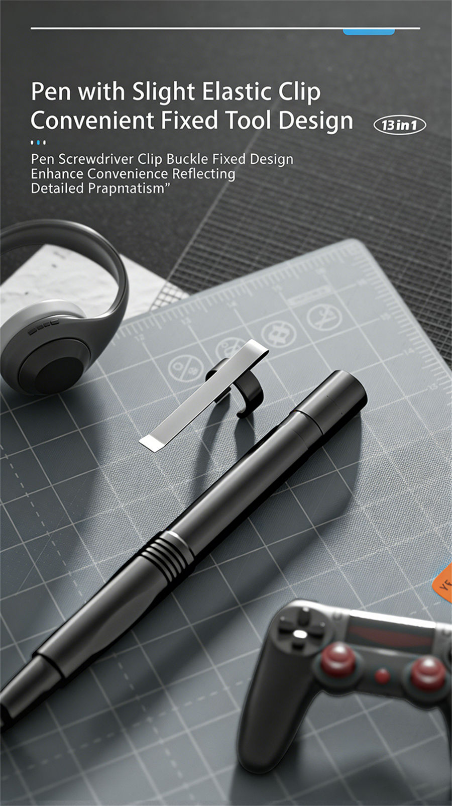 Miniature : 13 in 1 Precision Screwdriver Pen Set Portable Hidden Storage Multi-Function Rep