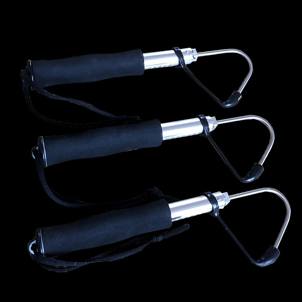 Miniature : Squid Gaff Telescopic Fishing Gaff Stainless Steel Hook Spear Sea Boat Ice Fishi