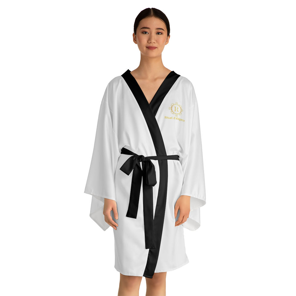 Miniature : Long Sleeve Kimono Robe (AOP)