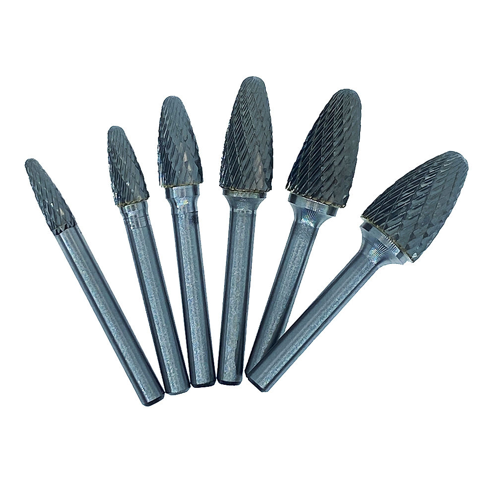 Miniature : F-Type Tree Head Tungsten Carbide Rotary File Drill Face Milling Carving Bit Too