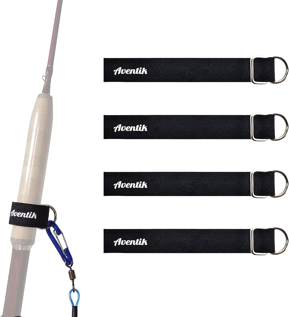 Miniature : Aventik high-elastic TPC Fishing Rod Tie Belts Pole Straps for fishing rods and 