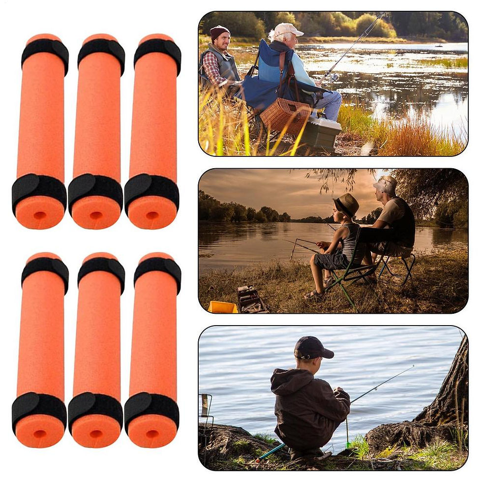 Miniature : Rod Floats Fishing Poles 6PCS Foam Rod Floaties Kayak Fishing Rod Floater With S