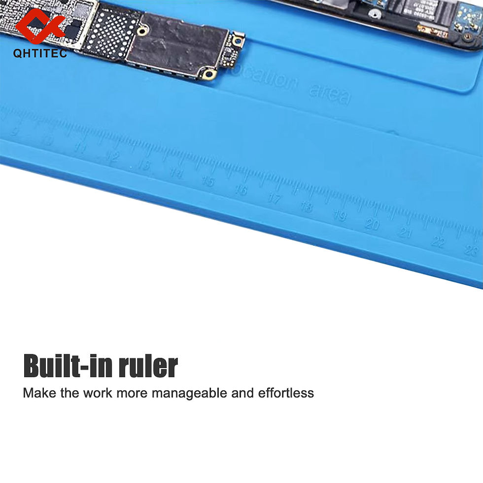 Miniature : Silicone Soldering Pad Desk Platform Mat for Welding Station Iron Phone PC Repai