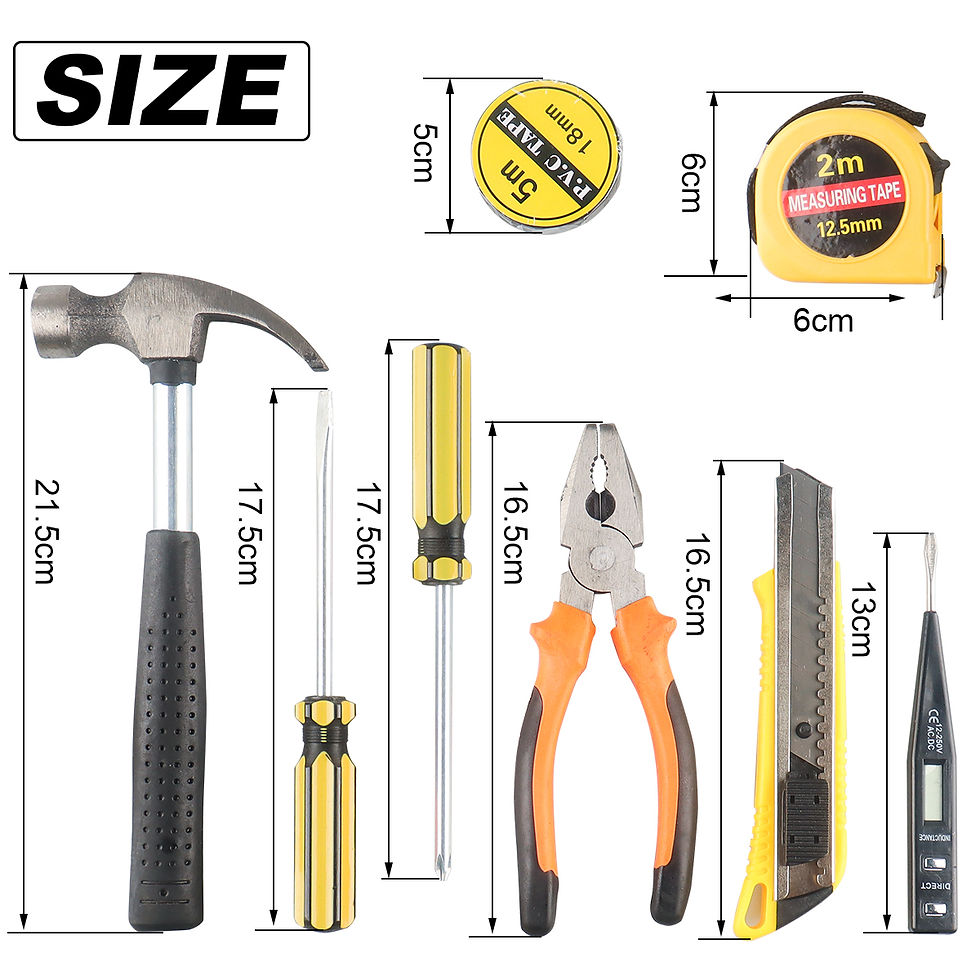 Miniature : 8/9/12/13Pcs Hand Tool Sets Household Home Repair Tool Set Screwdriver Tool Box 