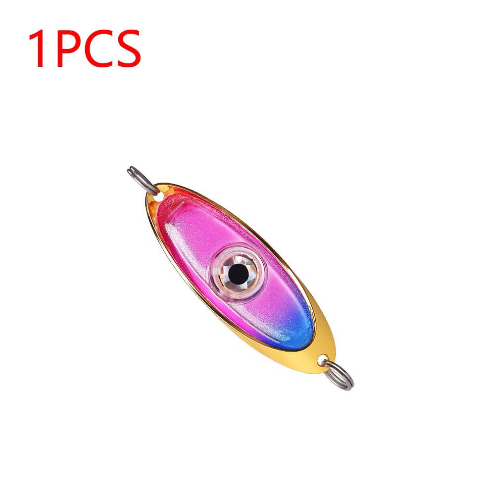 Miniature : Fishing Lure Trap Light Rotatable Underwater Eye Shape Fishing Lure Light Deep D
