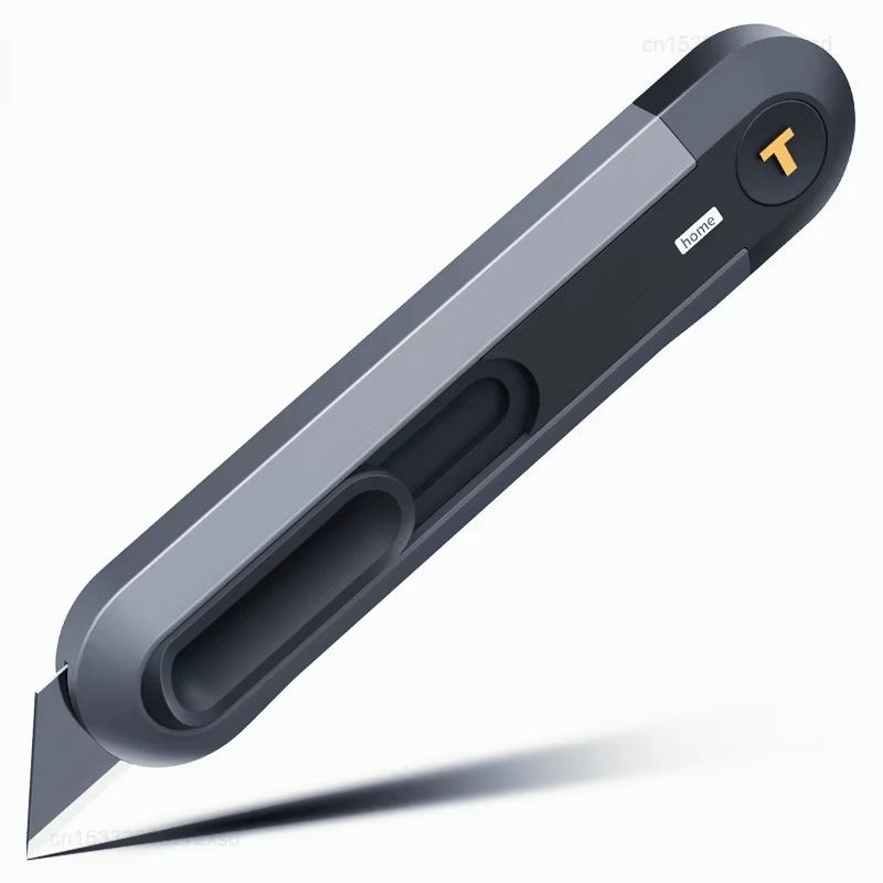 Miniature : New  9mm Safety Knife SK2 Material T Shape Blade ABS Non-slip Handle Self-Lockin