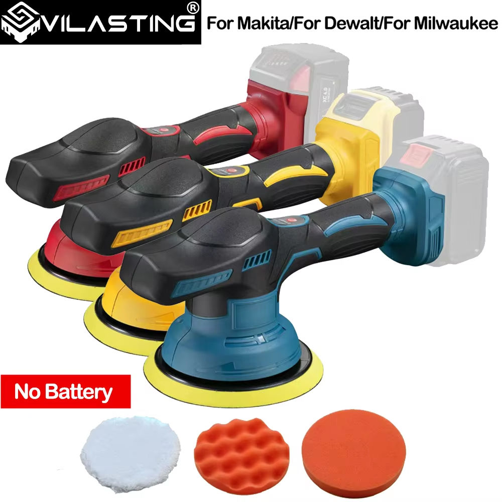 Cordless Car Polisher 8 Gears Adjustable Auto Electric Waxing Sanding Sealing Gl
