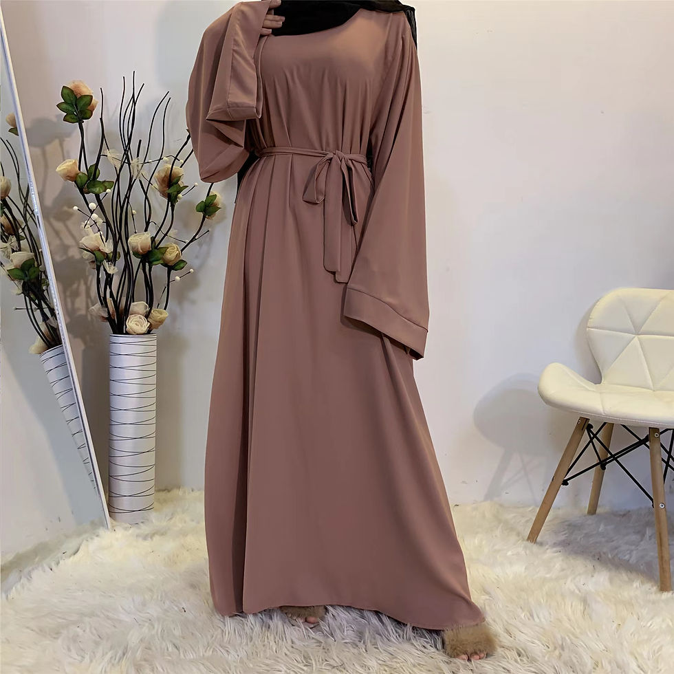 Miniature : Islam Ramadan Prayer Black Abayas Kimono for Women Girl's Long Dresses Dubai Afr