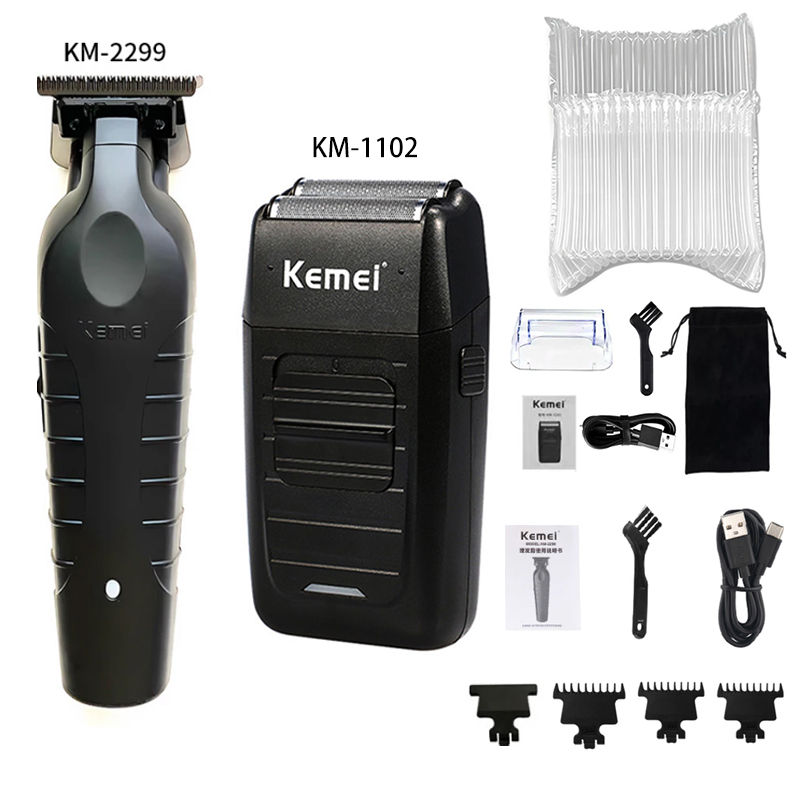 Miniature : Kemei KM-2296 KM-2299 KM-1102 Hair Clipper Kit Men's Electric Shaver Hair Trimme