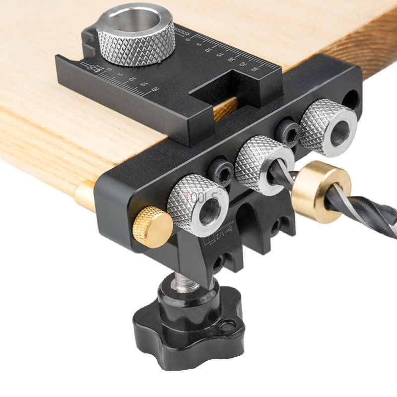 Miniature : Precision Jig Dowel Cam Jig 3 In 1 Dowelling Jig Master Kit Wood Hole Drilling G