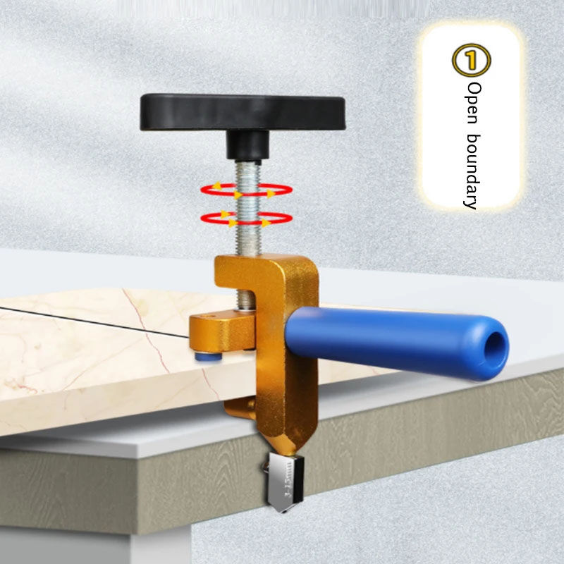 Miniature : 2 In 1 Ceramic Tile Cutting Glass Cutter Set With Knife Wheel Diamond Roller Cut