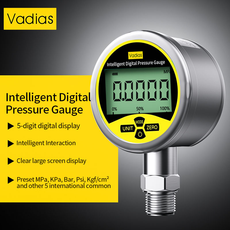 Miniature : Digital Pressure Manometer -0.1-60Mpa Digital Pressure Gauge 80mm Pressure Manom