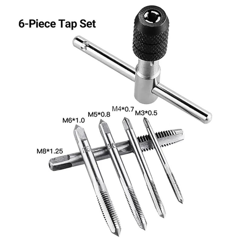 Miniature : High Quality T-type Wrench Drill Set Hand Tapping Tools Machine Screw Thread Tap