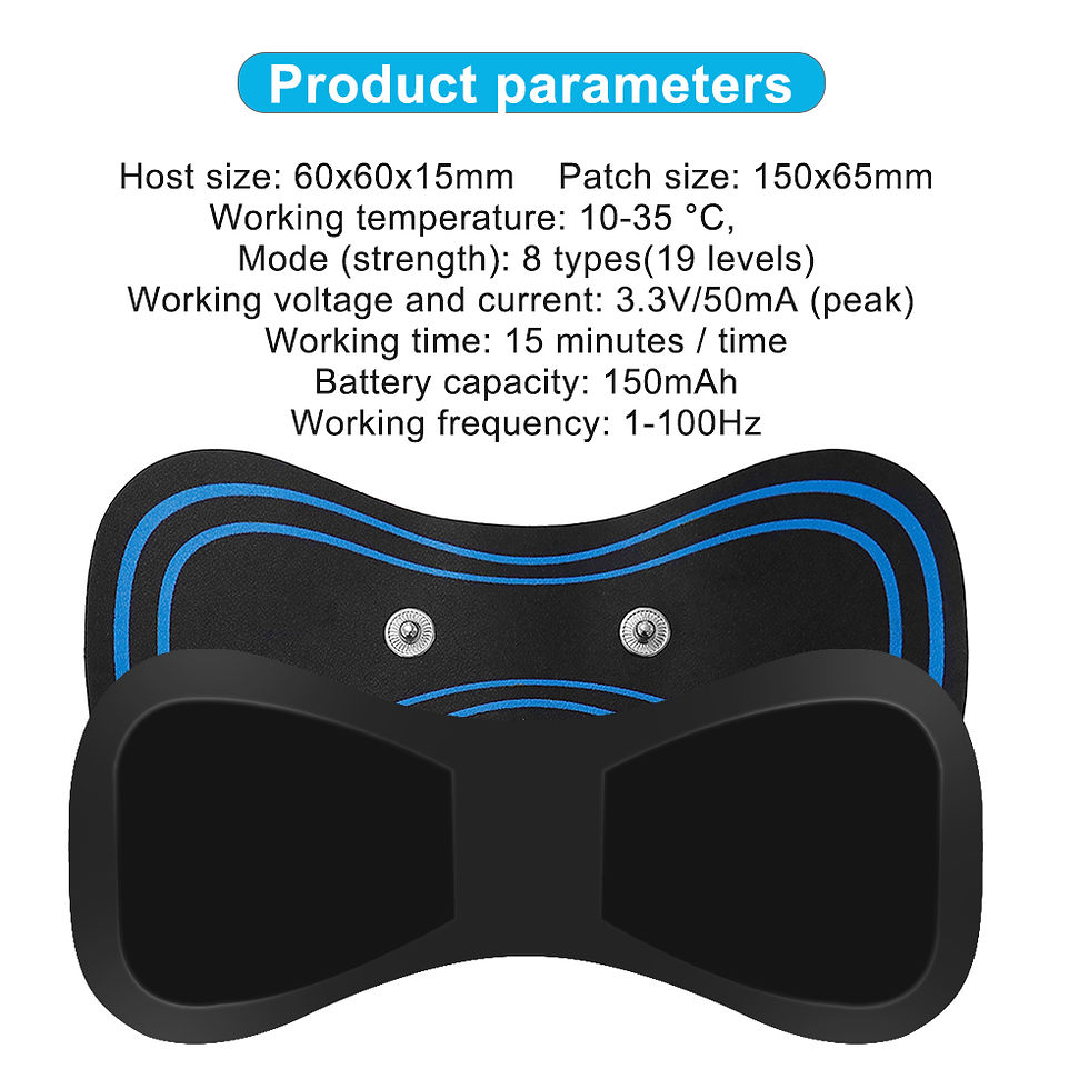 Miniature : EMS Neck Massager Portable TENS Pulse Machine Cervical Neck Back Patch Muscle St