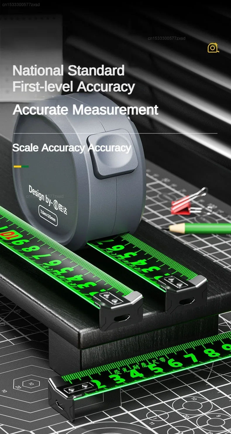 Miniature : Mijia Tape Measure Self-locking Steel Tape 3/5/7/8/10m High Precision Retractabl